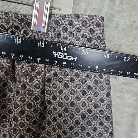 Kasper Dress Pencil Skirt Size 12 gray black geometric print lined - Picture 3 of 8